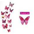 thumbnail image 2 of Moocorvic 3D Butterfly Wall Decor Removable Butterfly Wall Stickers Magnets for DIY Kids Nursery, Girl Room Decor, TV Wall, Wedding, Birthday Decor 12 Pcs ,, 2 of 5