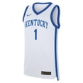 thumbnail image 2 of Men's Nike #1 White Kentucky Wildcats Home Replica Jersey, 2 of 3