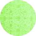 thumbnail image 1 of Ahgly Company Indoor Round Oriental Green Traditional Area Rugs, 3' Round, 1 of 4