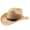 thumbnail image 3 of Western Frontier Cowboy Hat Curved Brim for Outdoor Adventure Travel Riding and Country Style Craftsmanship, 3 of 3