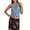 Light Blue, variant on See Through Knitted Neck Backless Beach Sun Blouse