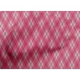 thumbnail image 4 of oneOone Cotton Cambric Pastel Pink Fabric Argyle Check Sewing Craft Projects Fabric Prints By Yard 56 Inches Wide, 4 of 4