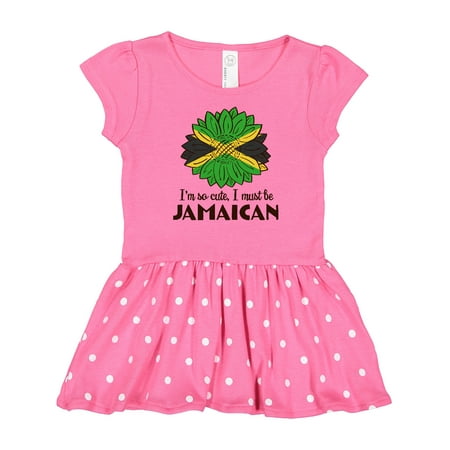 

Inktastic I m So Cute I Must Be Jamaican Jamaica Flag Sunflower Gift Baby Girl Dress