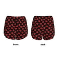 thumbnail image 3 of Horeoi Shorts d'Entraînement pour Femmes Imprimé Lèvres Rouges Aguichant pour Gymnase Athlétique Course avec Poches pour Téléphone Shorts de Sport Double Couche pour Femmes Pantalons de Yoga-Grand, 3 of 7