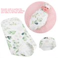 thumbnail image 2 of Swaddle Wrap Recién Nacido Que Recibe La Manta Con El Sombrero Set Baby Wrap Que Recibe La Manta Sac para Los Recién Nacidos(Hojas) abrigos para bebés Spptty no, 2 of 6