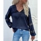 thumbnail image 4 of Tops casuales para mujer,Blusa de manga larga de encaje Blusa de manga larga Blusa de encaje para mujer Materiales ecológicos, 4 of 7