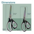 thumbnail image 3 of JubileeYarn Forged Titanium Fabric Shears - 9.5" White w/Red - 1 Scissor, 3 of 5