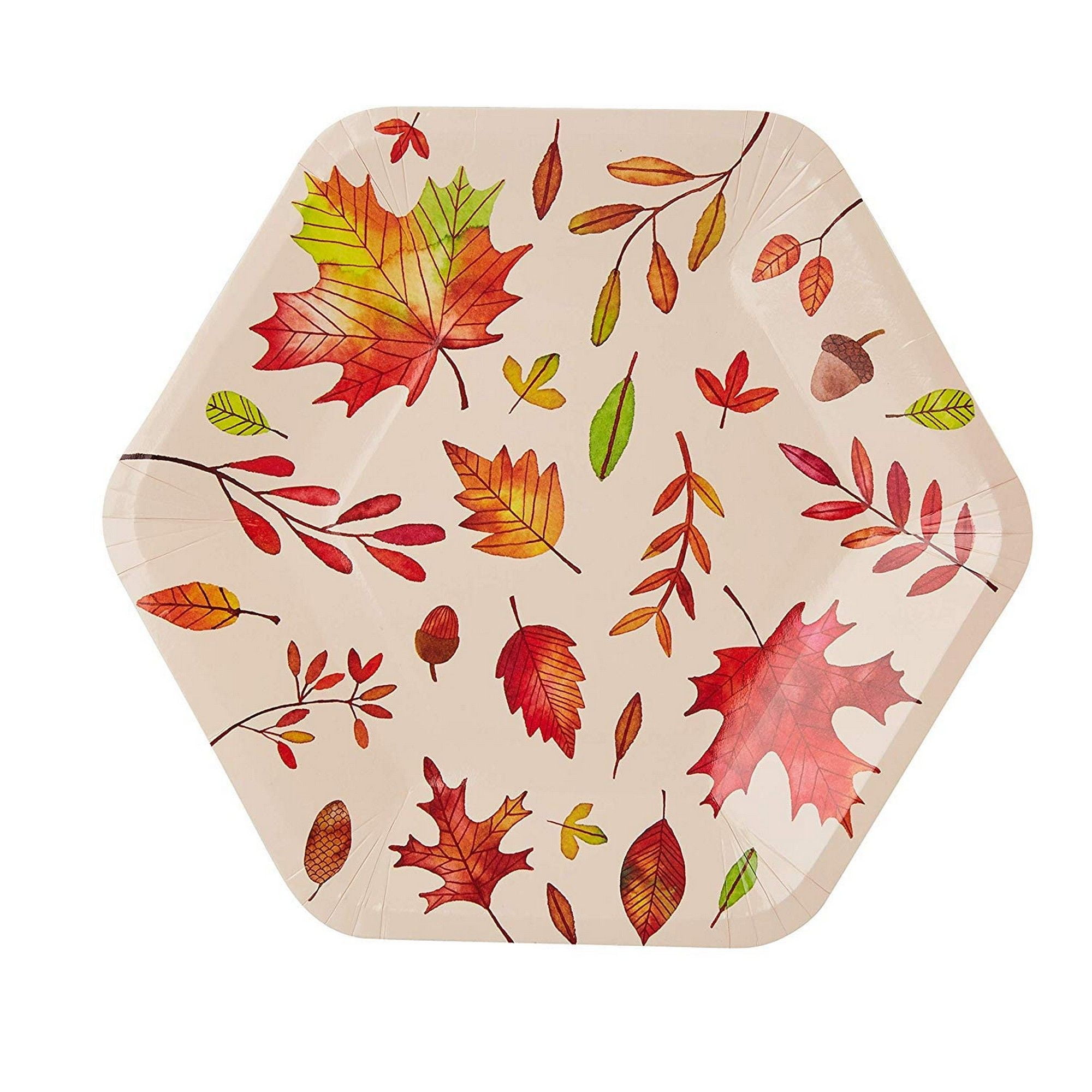 Disposable Plates 50Count Thanksgiving Party Paper Plates, Fall Themed Celebrations, Autumn