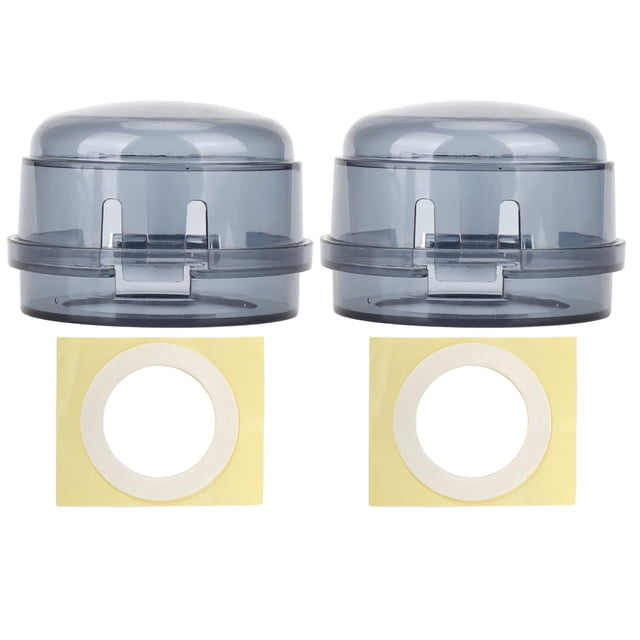 Child Proof Gas Stove Knob Covers, Detachable Gas Stove Knob Covers 2pcs For Kitchen Black Flare