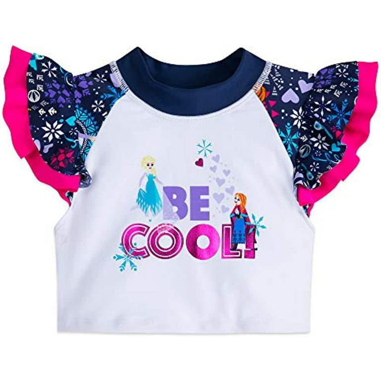 Disney Princess Swimsuit and Rash Guard Set for Girls