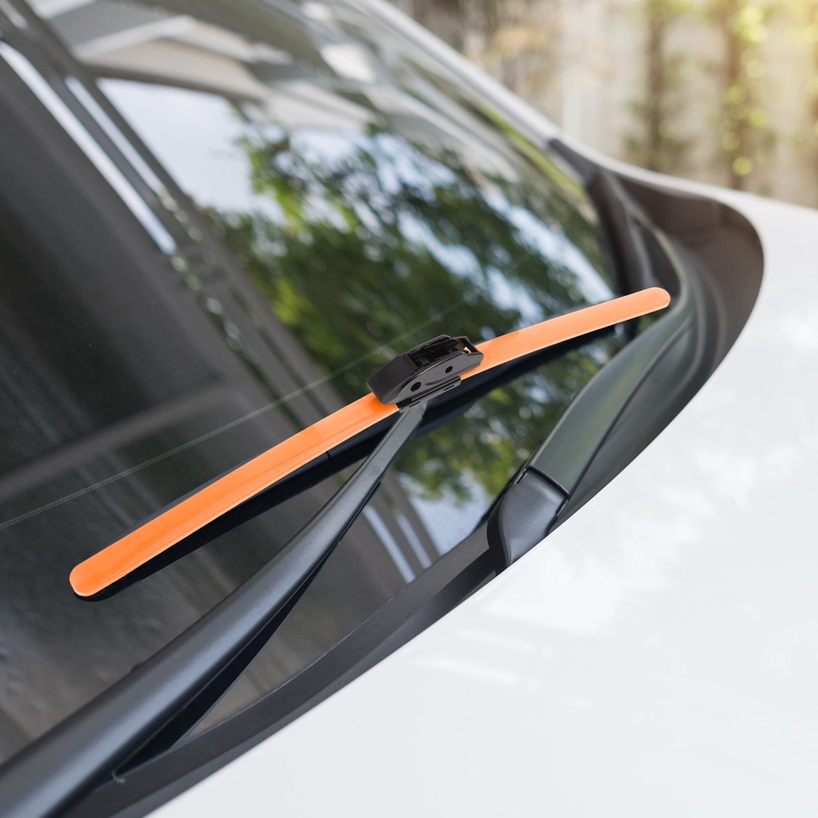CIMAXIC windshield wiper blades for trucks Windshield Wiper Rubber Orange Frameless for Vehicles 1Pack