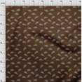 thumbnail image 3 of oneOone Georgette Viscose Brown Fabric Dot & Bird Block Dress Material Fabric Print Fabric By The Yard 42 Inch Wide, 3 of 4