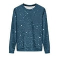 thumbnail image 4 of PNTUTB Women's Casual Oversized Crewneck Long Sleeve Fashionable Shimmering Print Pullover Sweatshirt, 4 of 6