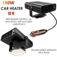 thumbnail image 3 of KAIYANG Calentador y descongelador portátil para automóvil de 12 V y 150 W, 2 en 1, ventilador de enfriamiento o calentamiento rápido, negro, 12 V, blanco, 3 of 5