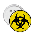thumbnail image 1 of Danger Checal Toxic Radiation Symbol Pins Badge Button Emblem Accessory Decoration 5pcs, 1 of 2