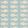 thumbnail image 5 of SAFAVIEH Courtyard Tranter Fishes Indoor/Outdoor Area Rug, Aqua/Beige, 4' x 5'7", 5 of 6