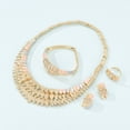 thumbnail image 4 of Xihbxyly Conjunto de Joyas para Mujer, Elegante Colección de 5 Accesorios, Impresionantes Piezas de Aleación de Oro, Estilo Moderno para Cualquier Ocasión, Regalo Perfecto para Mujer, Empaque de Alta, 4 of 7