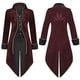 thumbnail image 2 of Hombres Casual Sólido Halloween Manga larga Turndown Suede Tuxedo Etapa Traje Chaqueta Abrigo Pompotops  oipoqjl37281, 2 of 7
