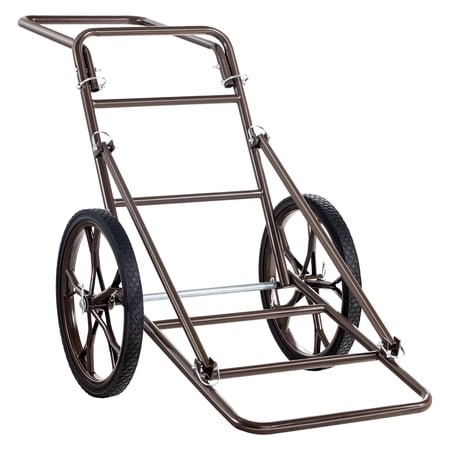 VEVOR Deer Cart 500 LBS Capacity Folding Game Cart Deer Cart Game Hauler with 17 Big Rubber Wheel & Ergonomic Handle Heavy-Duty Game Cart Accessories Utility Gear Dolly for Hunting Fishing Hiking