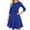 18#a Blue, variant on Cocktail Dresses for Women Vintage Wedding Guest 3/4 Sleeves Formal Church Tea Dress Navy 2XL