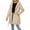 Beige, variant on Women's Lightweight Hooded Anorak Jacket Long Sleeve Windproof Outerwear for Spring Autumn Casual Wear