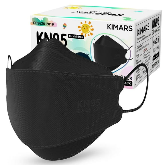 KN95 Face Masks 50 Pack, Breathable Comfortable and Disposable KN95 Mask, Black
