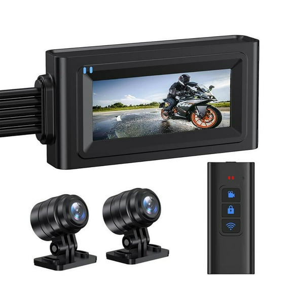 Motorcycle Dash Cam – Bigcan 1080P Dual Camera Recorder with 3.16" Touch Screen, WiFi, GPS, G-Sensor, Loop Recording & IP66 Waterproof Design