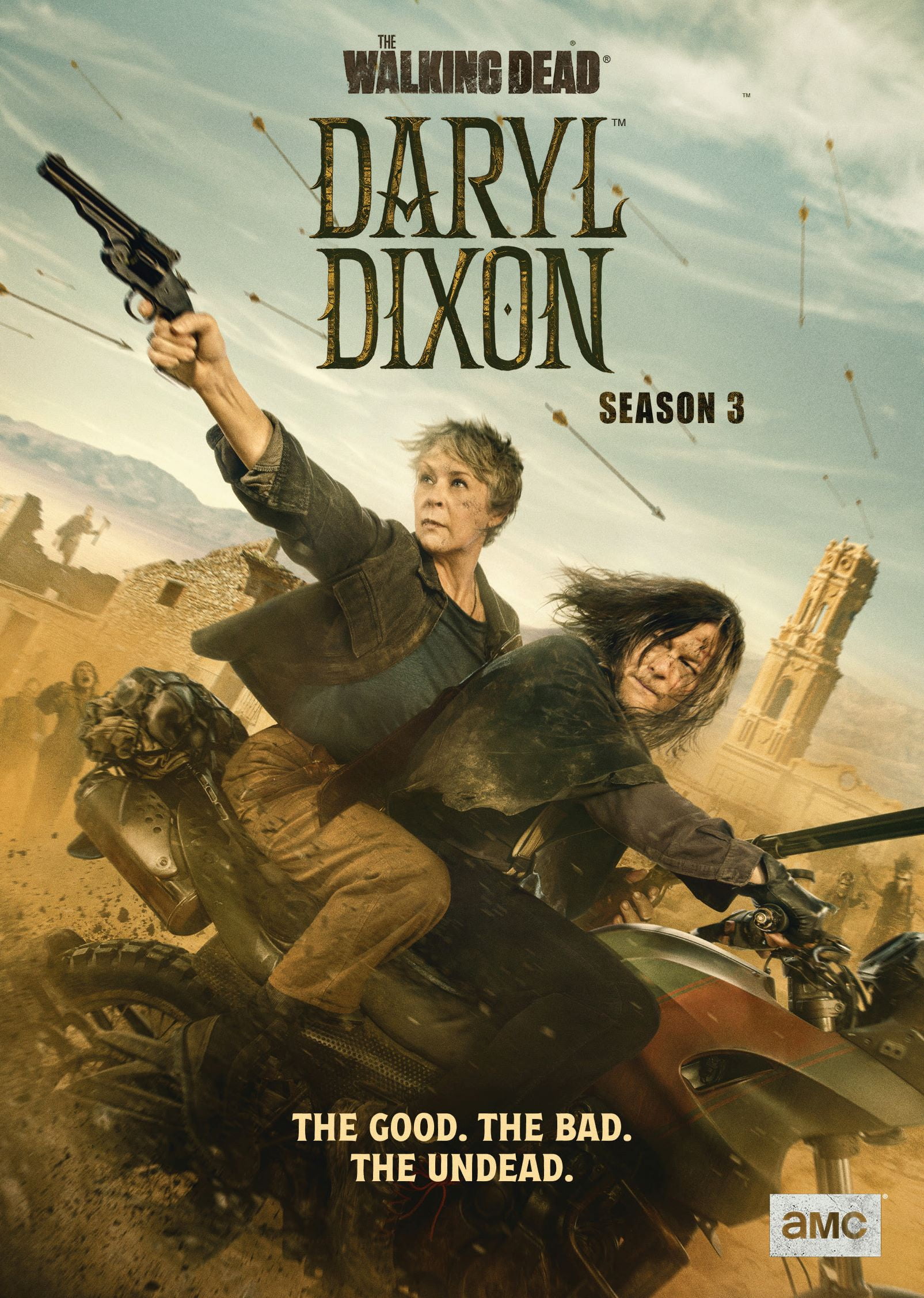 Walking Dead: Daryl Dixon - Season 3 (DVD) AMC, Action, Horror