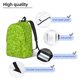thumbnail image 3 of Disketp Lime green glitter print Canvas Backpack Lightweight Travel Daypack Student Rucksack Laptop Backpack-Small, 3 of 5
