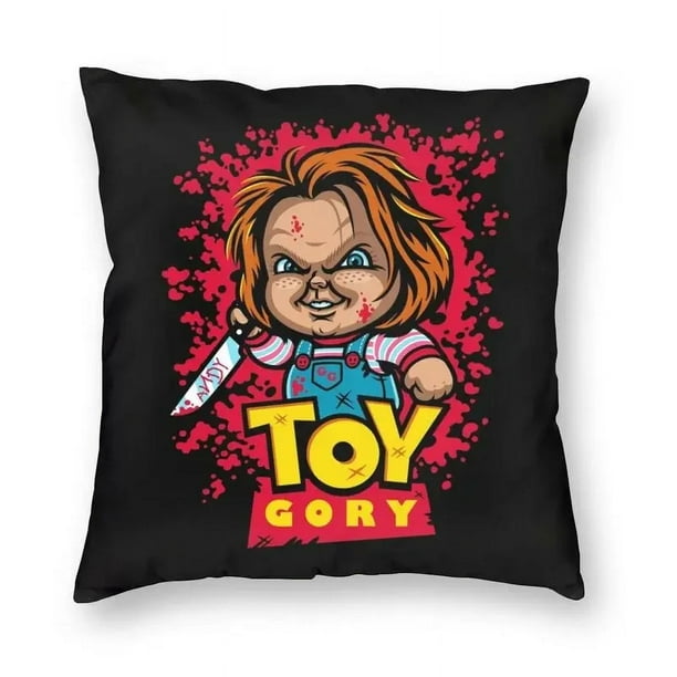 Funda de cojin de la novia de Chucky 40x40cm funda de almohada de juego para ninos de Halloween almohadas modernas de terciopelo decoracion para salon decoracion del hogar Walmart en linea