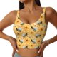 thumbnail image 1 of Fotbe Bee Wasp Sujetador Deportivo Largo sin Aros para Mujer con Almohadillas y Soporte Medio, Transpirable y Absorbente, Camiseta Tipo Chaleco o Tank Top-Small, 1 of 8