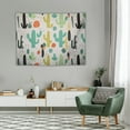 thumbnail image 2 of ONETECH  Tapestry Hawaiian Pattern Cactus Abstract Drawing Fashion Elements Indian Jungle Nature Print Summer Garden Beach Tapestry Funny Tapestry for Living Room Bedroom, 2 of 7
