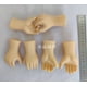 thumbnail image 1 of 6 pares de manos pequeñas realistas, piezas de plástico para el cuerpo, repuestos para manualidades y accesorios para hacer muñecas., 1 of 5