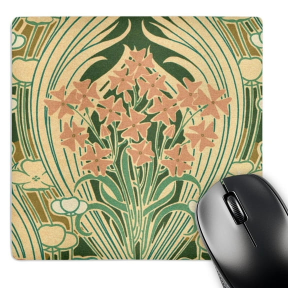 3dRose, Vintage Peach Floral, MousePad