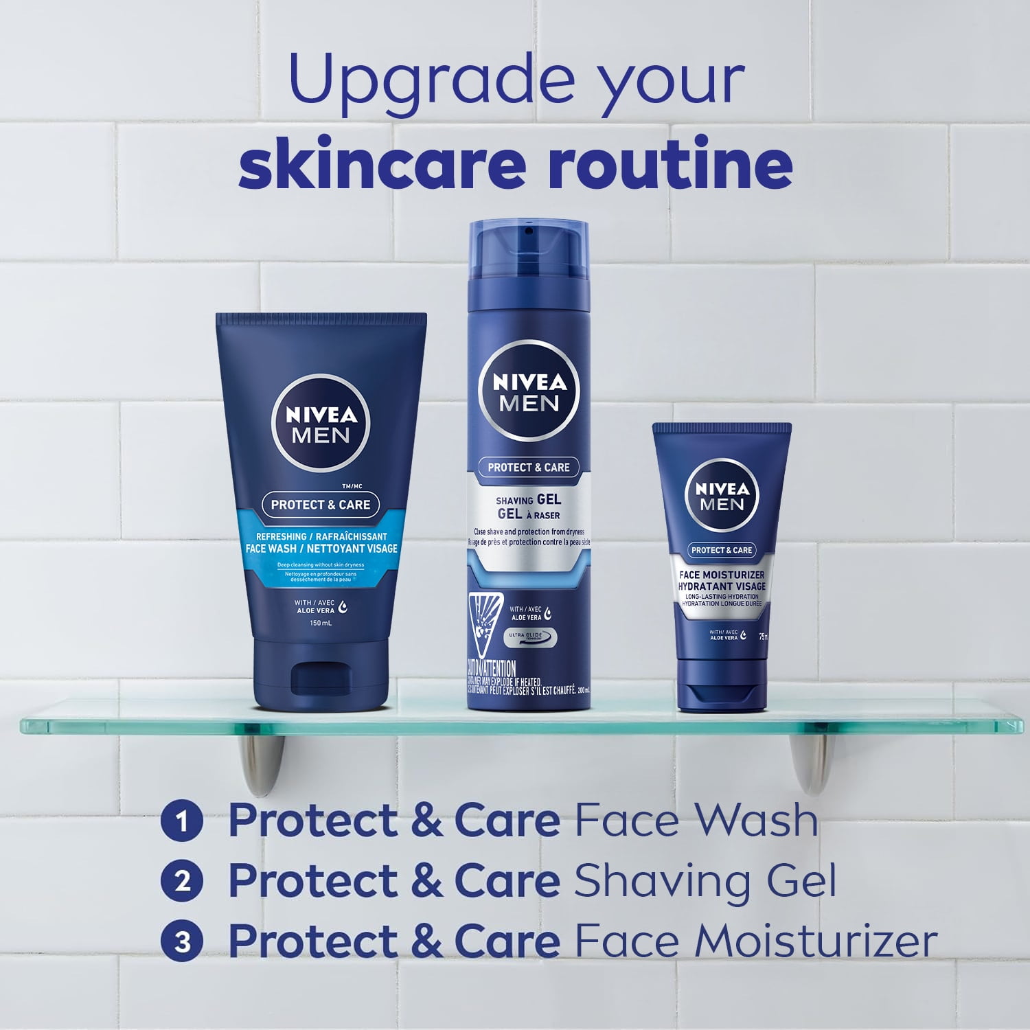 NIVEA MEN Protect & Care Nettoyant visage rafraîchissant 150 ml