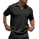 thumbnail image 1 of pstuiky Camisas de vestir de manga corta para hombre, Blusa informal de punto con cuello vuelto, manga corta y color liso para hombre camisas casuales para hombre xxl, 1 of 6
