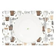 thumbnail image 2 of Ryvnso Placemats Set of 4 Coffee Cups Pattern Dining Mats Heat-Resistant Non-Slip Washable Table Mat, 2 of 8