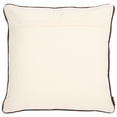 thumbnail image 3 of Safavieh Dani 18" x 18" Coastal Cotton Decorative Pillows, Ivory/Brown, 3 of 4