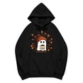 thumbnail image 4 of Womens Fall Winter Oversized Hoodies Funny Halloween Graphic Long Sleeve Pullover Sweatshirts with Pocket Halloween Hoodie for Women Men Casual Hoody Halloween Party Costume, Black L, 4 of 4