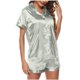 thumbnail image 2 of Puntoco Ropa De Hogar Informal Para Mujer Tops De Manga Corta Pantalones Cortos Pijamas De Noche De Color Trajes Liquidación Puntoco Puntoco-4255, 2 of 6