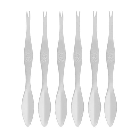 

NUOLUX 6pcs 304 Stainless Steel New Crab Shape Die Cast Quick Shellfish Lobster Seafood Tools Clip Needle Fork Picks Pincer Nut Set