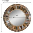 thumbnail image 5 of 212 Main 04017 212 Main Jeremiah Round Wood Mirror, 5 of 6