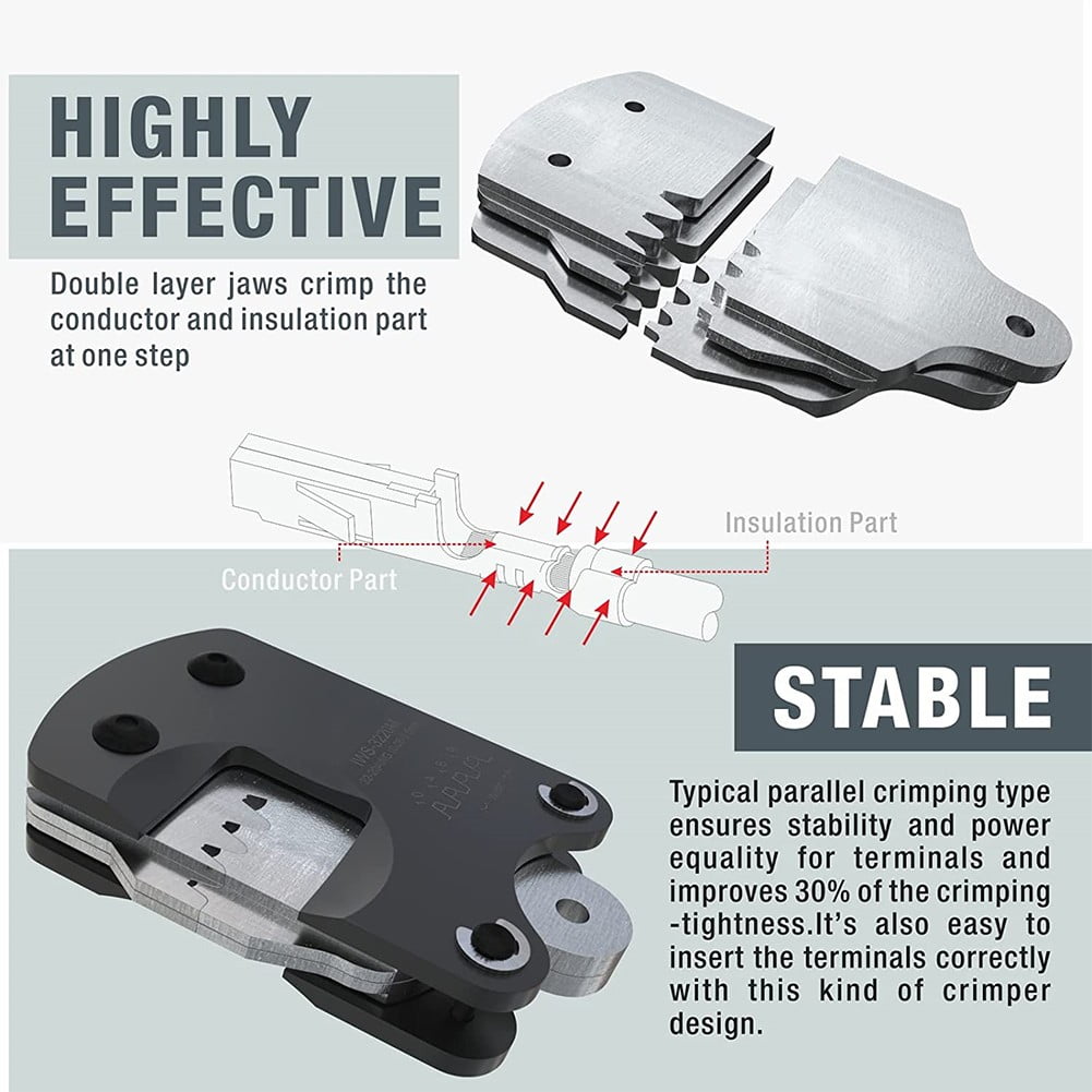 1 X For Iwiss Iws-3220M-Connector Pin Crimping Tool 0.03-0.52Mm² 32-20Awg