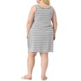 thumbnail image 3 of Agnes Orinda Plus Size Sleeveless Nightgowns for Women Pajama Soft Nightshirt  Family Sleepdress with Pockets, 3 of 5