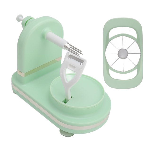 Peleuse, Machine à Éplucher les Fruits Facile à Utiliser PP pour Maison Vert Clair, Vert Foncé