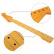 thumbnail image 5 of Mástil de guitarra eléctrica de color amarillo brillante con 22 trastes, diapasón de palisandro de arce, reemplazo estilo guardabarros, 5 of 10