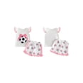 thumbnail image 2 of BemeyourBBs Toddler Baby Girls Football Outfit Infant Baby Girls Summer 2 Piece Outfits Flying Short Sleeve Soccer Bow Embroidered TShirt Tops Ruffle Trim Shorts Sets Toddler Girls Summer Outfit, 2 of 9