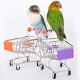 thumbnail image 4 of Mini Shopping Cart Creative Alloy Bird Shopping Cart Pretend Toy for Parrot, 4 of 10