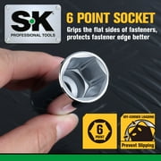 SK Hand Tools SK01349 11 Piece Metric 1/2 Drive Set Deep Socket Set