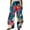 Watermelon Red, variant on Spring Fall Essentials Casual Clothing Lady's Four Pocketed Double Printed Casual Pants Summer Casual Pants for Women